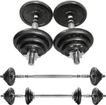 44LBS Cast Iron Adjustable Dumbbell Set Weight With Solid Handles. Fixed Price $188.99.