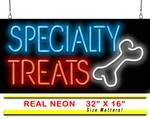 Specialty Treats Neon Sign Jantec 32" X 16" Cat Dog Kitten Puppy Store. Fixed Price $469.00.