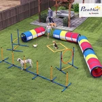 Pawhut Dog Agility Training Equipment, 12-PIECE Obstacle Course. Fixed Price $99.99.