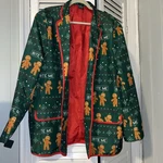 Bite Me Suit Jacket Lined Gingerbread Christmas Size Xxl Never Worn. Fixed Price $39.00.