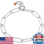 Herm Sprenger Matte Stainless Steel Long Link Fur Saver Dog Collar 24" X 3MM. Fixed Price $55.99.