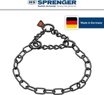 Used-herm Sprenger Black Stainless Steel Fur Saver Dog Collar Medium Link 3MM. Fixed Price $27.00.