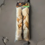 Package Of 2 Hartz Combo Rawhide Pig Skin Chew 10" Large Dog - New. Fixed Price $5.29.