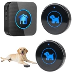 Cangecit Dog Door Bell (2026 Enhanced Touch), Wireless Buttons, Black. Fixed Price $34.73.
