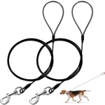 Chew Proof Dog LEASH,6FT Cable,metal Made Coated Wire Rope,ch. Fixed Price $20.95.