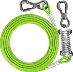 Tresbro 15 Ft Dog Tie Out Cable With Spring, Shock Absorbing Tether Chains For. Fixed Price $23.80.