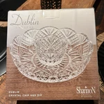 Shannon Crystal By Godinger Dublin Chip And Dip Set Clear 25989 Nib. Fixed Price $24.99.