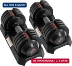Altler Adjustable Dumbbell Set, 25/52LB Pair With Tray For Workout Strength Trai. Fixed Price $187.48.