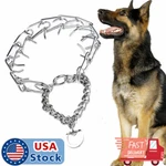 Metal Steel Dog Pinch Prong Choke Chain Collar Training Guardian Gear Adjustable. Fixed Price $8.75.
