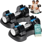 Lifepro Adjustable Dumbbells Set 5-IN-1 25LB Weights With Rack Home Gym. Fixed Price $189.99.