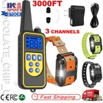 3000 Dog Training Collar Rechargeable Remote Shock Pet Waterproof Trainer Us. Fixed Price $20.99.