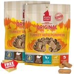Plato Pet Treats Real Strips Turkey Pumpkin 18OZ 2 Pack Grain Free. Fixed Price $73.99.