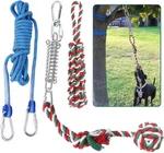Dog Outdoor Bungee Solo Hanging Toy, Tether Tug Of War Toys For Pitbull Small La. Fixed Price $26.85.
