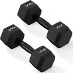 Rubber Encased Exercise & Fitness Hex Dumbbell, Hand Weights With Anti-slip Meta. Fixed Price $43.99.