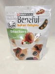 Purina Beneful Baked Delights Snackers With Apples, Carrots, Peas & Peanut. Fixed Price $5.99.