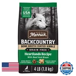 Merrick Grain Dry Dog Food Backcountry Bone Broth Coated Kibble Heartlands. Fixed Price $49.31.