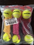 Mammoth Flossy Chews Rope Twister Dog Toy Tennis Balls Large 12 New Lot Of 3. Fixed Price $34.99.