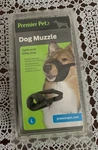 Premier Pet Dog Muzzle Black Gray Large 10 In Snout Radio Systems Corp Brand New. Fixed Price $12.99.
