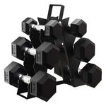 Balancefrom Fitness Signature Alloy Steel Rubber Encased Hex Dumbbell Set, Black. Fixed Price $112.99.