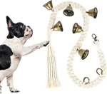 Alert Door Bells Dog Potty Training, Beige Cotton Handwoven 6 Bell-free Shipping. Fixed Price $10.00.