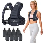 Sportneer Adjustable Weighted Vest Woman: Lbs, Black. Fixed Price $178.62.