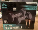 Rbx Hex Design 3LB Ea. 6LB Pair Dumbbells Strength And Conditioning Sculpts Tone. Fixed Price $10.00.