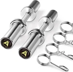 Abovegenius 16" Olympic Dumbbell Handles, Solid Steel Loadable Weight Bars For 2. Fixed Price $96.73.