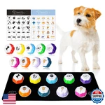 Anliky Dog Communication Buttons - 9PC Recordable Talking Set W/ Mat. Fixed Price $48.48.