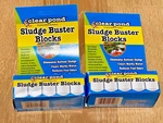 Clear Pond Sludge Buster (2 Packs Of 8 Blocks) Water Treatment. Fixed Price $15.00.