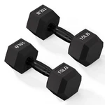 Rubber Hex Dumbbell 20 Lb Pair Anti Slip Metal Handle Home Gym Fitvids Encased. Fixed Price $74.99.