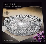 Nib Godinger Shannon Crystal Dublin Inch Chip And Dip Clear Platter 25989. Fixed Price $14.87.
