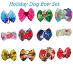 Dog Barrettes Holiday Seasons Set Free Ship! 12 Bows Or Pairs Christmas. Fixed Price $20.00.
