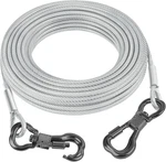 15FT Reflective Tie Out Cable For Dogs Up To 250 Pounds, Steel Wire Lead Leash. Fixed Price $20.95.