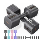 Feierdun 5-IN-1 Adjustable Dumbbell Set Of 2, 12LBS/20LBS Hand Weig... Fast Ship. Fixed Price $104.99.