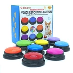 Gelabur Set Of 8 Dog Buttons For Red/blue/rose/orange/yellow/purple. Fixed Price $47.99.