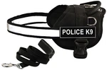 Dean & Tyler Dt Works Nylon Dog Harness W/ Patches + Matching Padded Puppy Leash. Fixed Price $121.21.