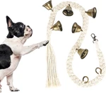 Dog For Potty Training, Cotton Handwoven Doorbell With 6 Beige. Fixed Price $10.75.
