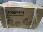 Keppi Two Adjustable Fitness Dumbbells 25LBS DBA-25G1 Sealed New(pairs). Fixed Price $329.99.