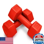 Rbx Vinyl Coated Hand Weight Dumbbell Set 3LBS Each - Hex Shaped Roll For Body. Fixed Price $33.82.