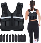 Sportneer Adjustable Weighted Vest Weights: 2-18 LBS/2-40 Lbs, Black. Fixed Price $117.17.