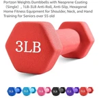 Portzon Weights Dumbbells With Neoprene COATING-3LBS Brand New Sealed (1). Fixed Price $5.99.