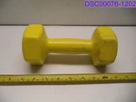 Qty = 2: Cando Yellow Vinyl-coated Dumbbell 9 Lb P/n 10-0558. Fixed Price $43.45.