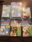 Dog Supplies Collars, Leads, Toy, Anxiety Wrap ,clicker Co. Of Animals 11 Pieces. Fixed Price $15.00.