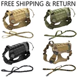 Tactical Training Dog Harness + Leash Heavy Duty No-pull Military Service Set. Fixed Price $19.97.