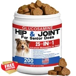 Dog Hip Joint Chews 200CT Mobility Support Glucosamine Msm. Fixed Price $20.00.