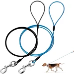 2 Pack Leash 6FT Chew Proof Metal For Medium Large Dogs-anti. Fixed Price $17.11.