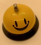 Yellow Smiley Face Call Bell Service Front Desk Emoji Ding Hotel Office School. Fixed Price $12.75.