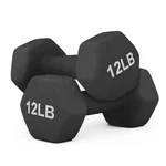 Madog Dumbbell Hand Weights Anti-roll Non-slip Hexagon Shaped 12LB 2PCS Black. Fixed Price $56.45.