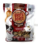 Nylabone Broth Bones Natural Edible Dog Chews Beef Flavor Ct 2.60 Lb. Fixed Price $31.90.