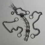 Herm Sprenger 3-PIECE Dog Training Collar Set Prong Slip Chains Made Germany. Fixed Price $39.99.